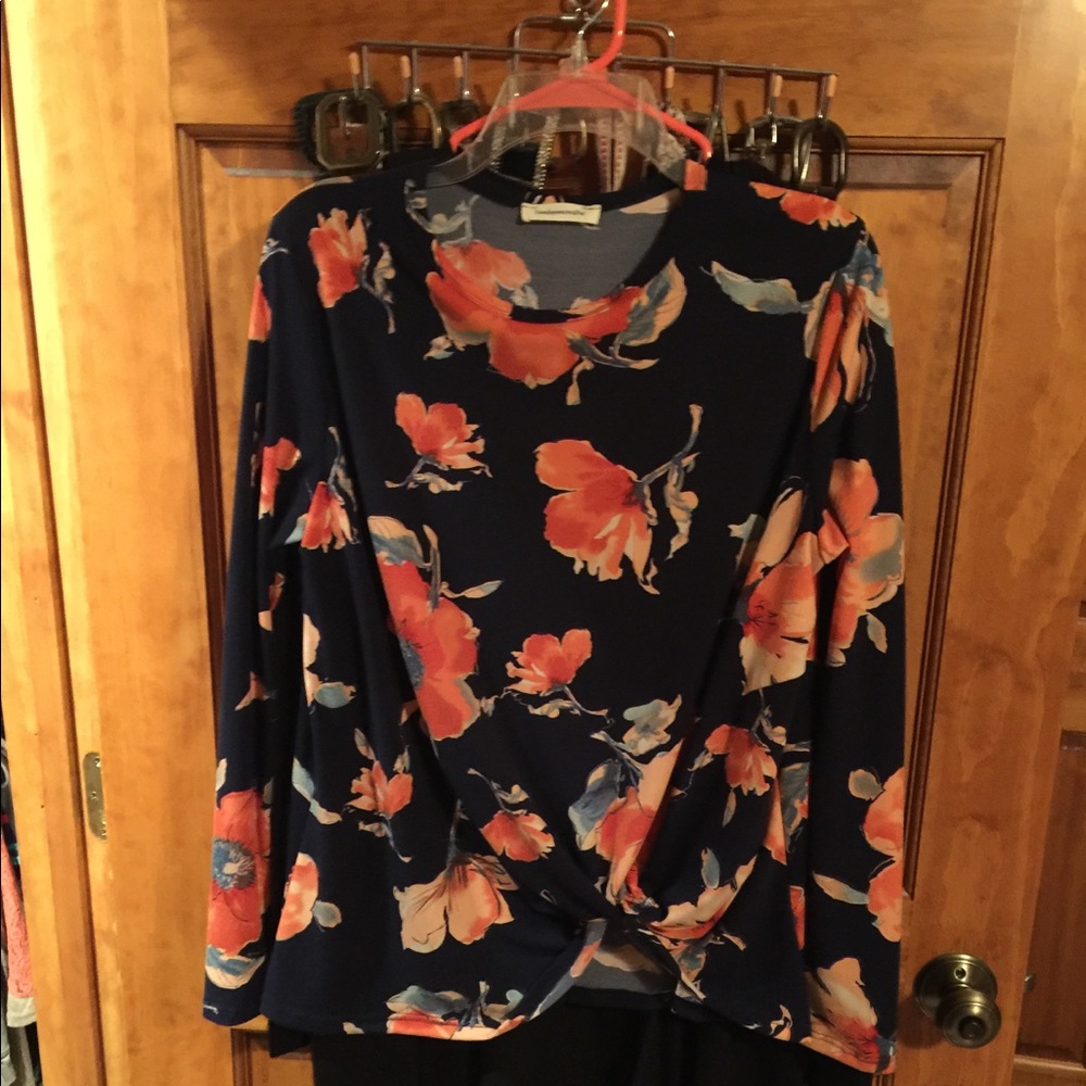 Floral twist top from Glamour Farms Boutique